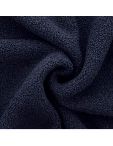 Tissu fourrure bouclette Teddy - Bleu marine