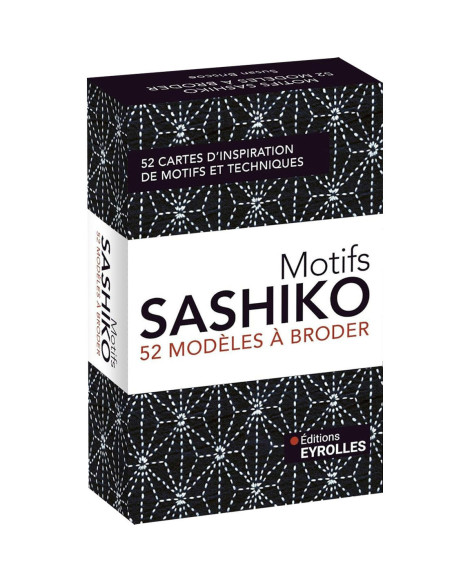 Coffret motifs Sashiko - 52 modèles à broder