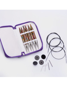 Trousse aiguilles à tricoter circulaires KnitPro Chunky Symfonie Wood