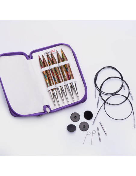 Trousse aiguilles à tricoter circulaires KnitPro Chunky Symfonie Wood