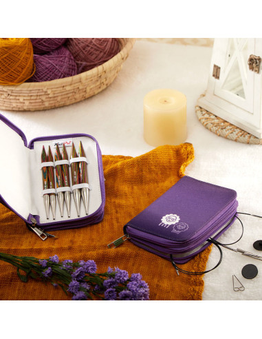Trousse aiguilles à tricoter circulaires KnitPro Chunky Symfonie Wood