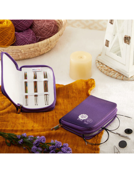 Trousse aiguilles à tricoter circulaires KnitPro Starter Symfonie Wood