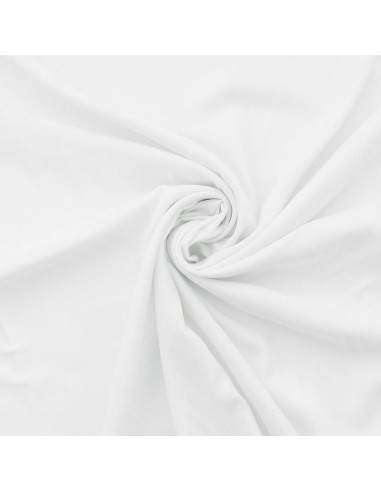 Tissu popeline de viscose - Blanc