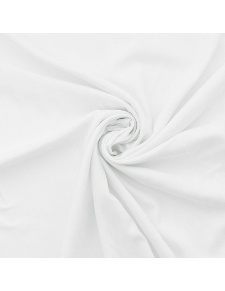 Tissu popeline de viscose - Blanc