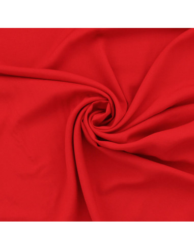 Tissu popeline de viscose - Rouge