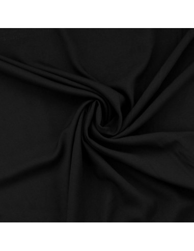 Tissu popeline de viscose - Noir