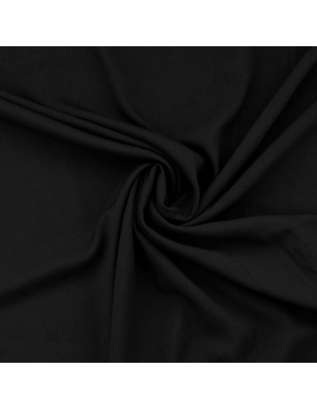 Tissu popeline de viscose - Noir
