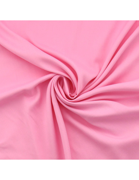 Tissu popeline de viscose - Rose layette