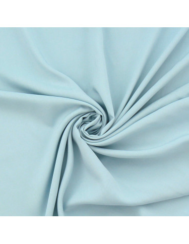 Tissu popeline de viscose - Bleu layette