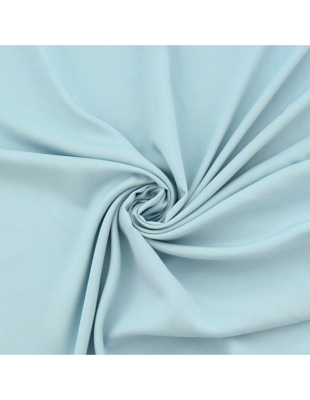 Tissu popeline de viscose - Bleu layette