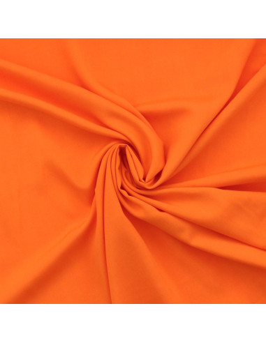 Tissu popeline de viscose - Orange