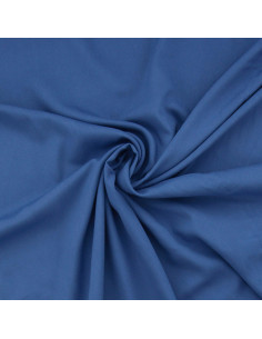 Tissu popeline de viscose - Bleu