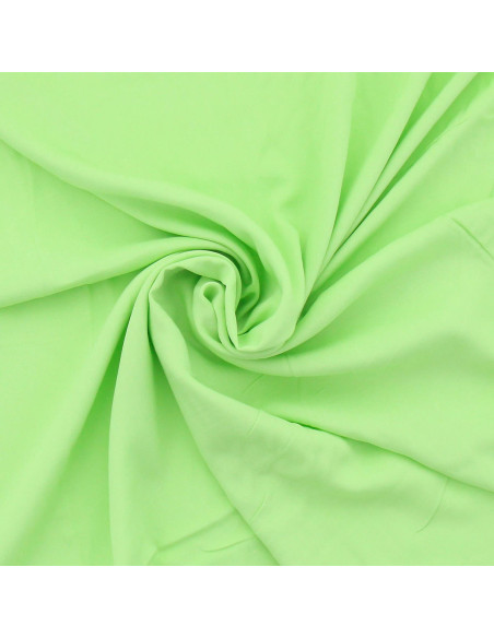 Tissu popeline de viscose - Vert prairie