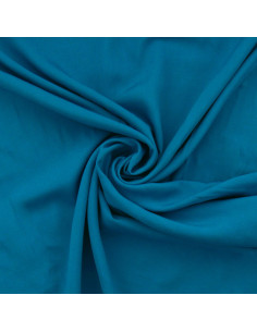 Tissu popeline de viscose - Bleu petrole