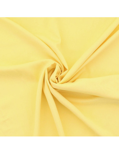 Tissu popeline de viscose - Jaune pâle