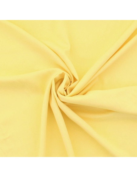 Tissu popeline de viscose - Jaune pâle