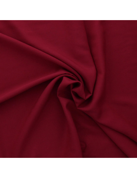 Tissu popeline de viscose - Lie de vin