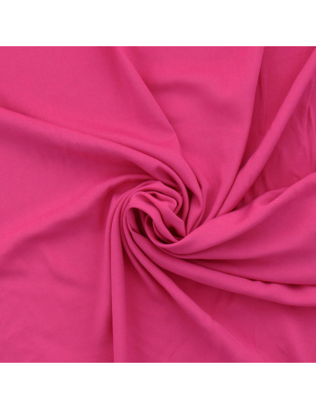 Tissu popeline de viscose - Fuchsia