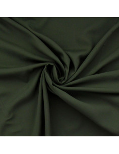Tissu popeline de viscose - Vert kaki