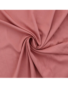 Tissu popeline de viscose - Bois de rose