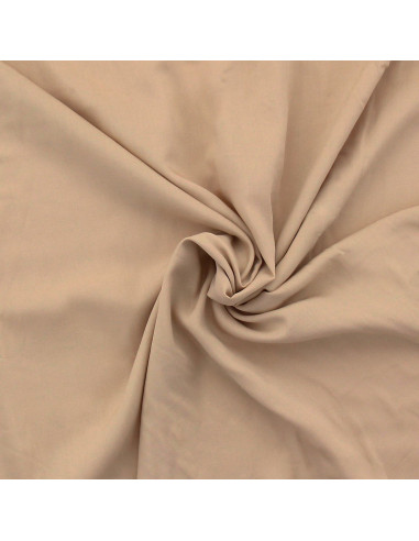 Tissu popeline de viscose - Beige