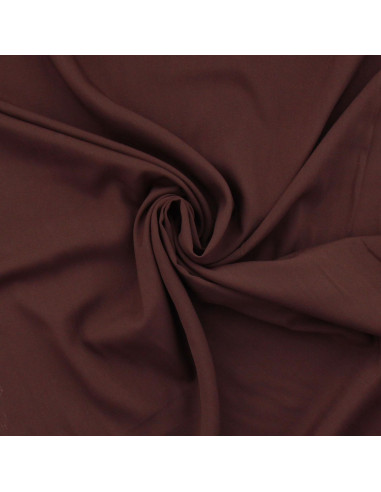 Tissu popeline de viscose - Marron