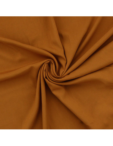 Tissu popeline de viscose - Ocre foncé