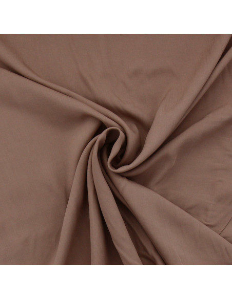 Tissu popeline de viscose - Taupe
