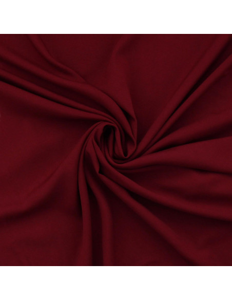 Tissu popeline de viscose - Bordeaux