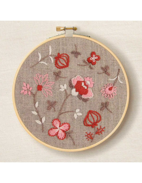 Kit broderie - Fleurs indiennes