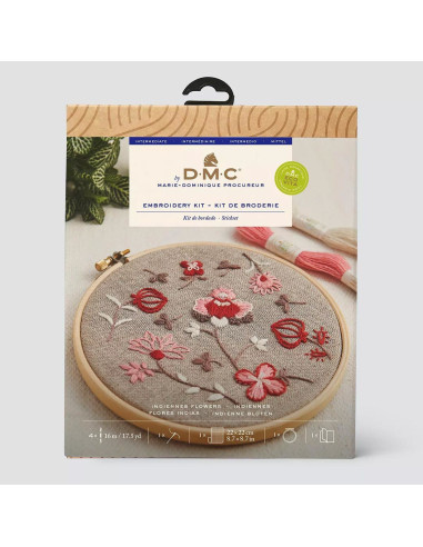 Kit broderie - Fleurs indiennes