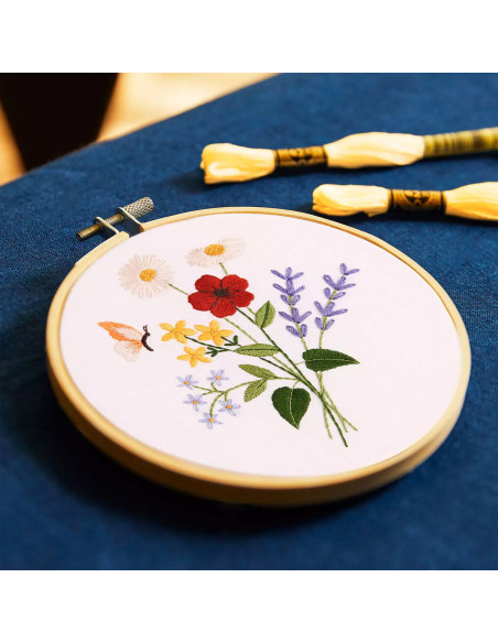 Kit broderie - Magnifiques fleurs d´été