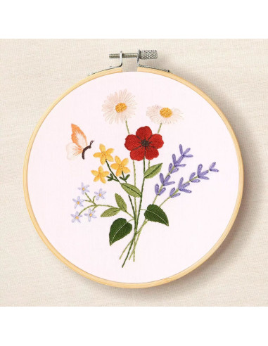 Kit broderie - Magnifiques fleurs d´été
