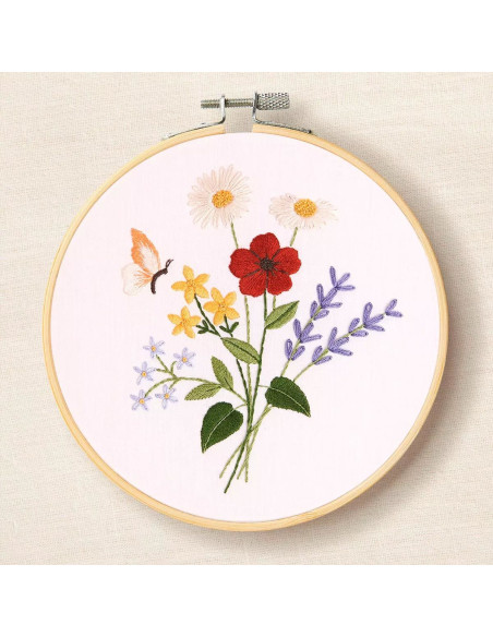 Kit broderie - Magnifiques fleurs d´été