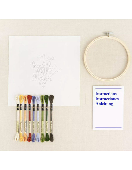 Kit broderie - Magnifiques fleurs d´été