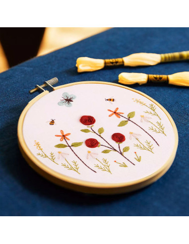 Kit broderie - Jardin des papillons