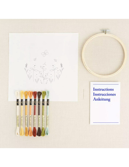Kit broderie - Jardin des papillons