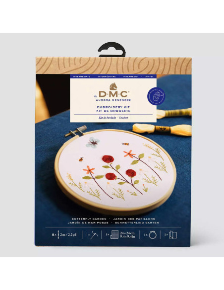 Kit broderie - Jardin des papillons