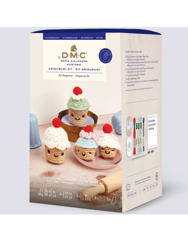 Kit amigurumi - Cupcakes cerises