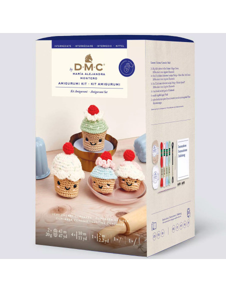 Kit amigurumi - Cupcakes cerises
