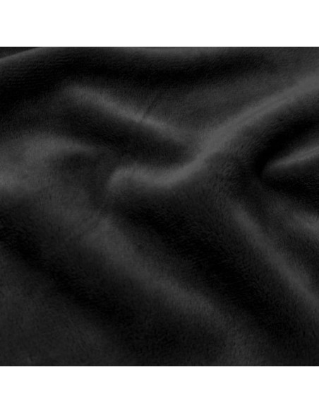 Tissu minky lisse - Noir