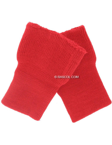Lot de 2 poignets tricotés - Rouge
