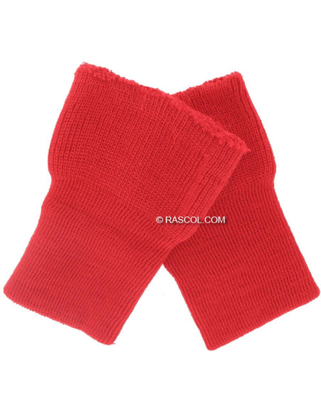 Lot de 2 poignets tricotés - Rouge