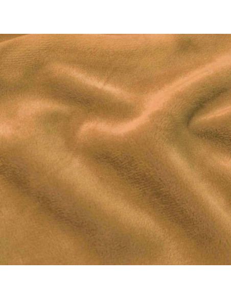 Tissu minky lisse - Camel