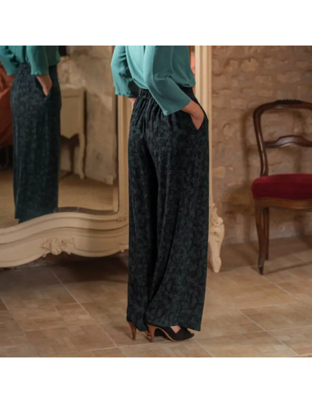 Tissu viscose Craie Dark - Églantine & Zoé