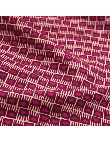 Tissu viscose Dam Rose Magenta - Églantine & Zoé