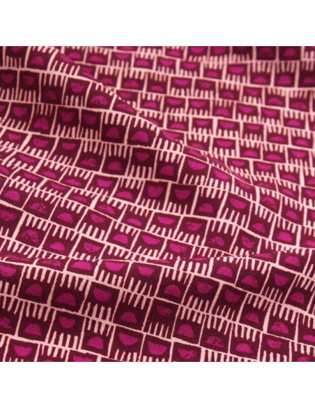 Tissu viscose Dam Rose Magenta - Églantine & Zoé