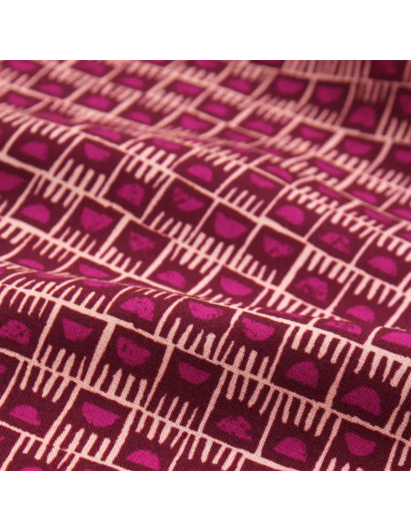 Tissu viscose Dam Rose Magenta - Églantine & Zoé