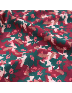 Tissu viscose Edel Rouge Brique - Églantine & Zoé