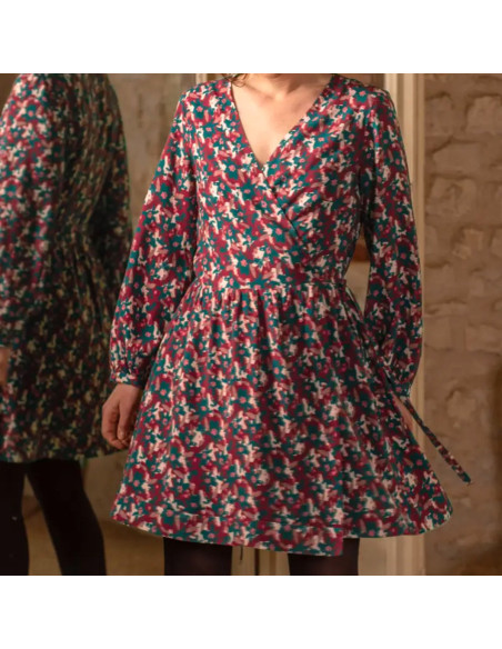 Tissu viscose Edel Rouge Brique - Églantine & Zoé